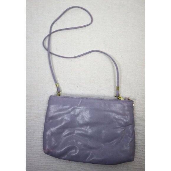 VINTAGE 80s 90s LIGHT PURPLE LAVENDER FAUX LEATHER PURSE - BAG BAZAAR - Picture 5 of 13